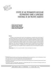 efeitos de um treinamento muscular respiratório sobre a capacidade