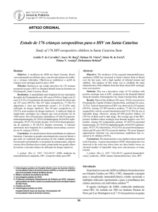 Estudo de 176 crianças soropositivas para o HIV em Santa Catarina