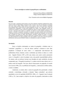 Novas estratégias no ensino de geografia para vestibulandos