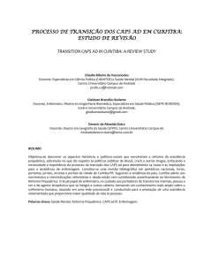 processo de transição dos caps ad em curitiba