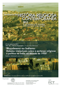“Muçulmano ou Indiano: - Universidade Católica Portuguesa