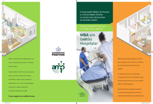 MBA em Gestão Hospitalar - CRA-PR