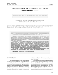 ducto venoso: da anatomia à avaliação do bem