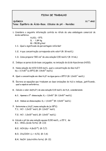 Ficha de Revisão de Ácido-Base