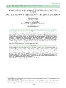 Oral rehabilitation in pediatric dentistry – clinical case report