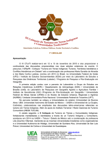1ª CIRCULAR Apresentação O III CTurTI realizar - LABOTER