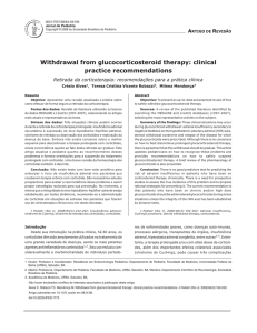 Withdrawal from glucocorticosteroid therapy