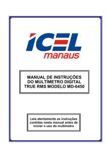 manual de instruções do multímetro digital true rms