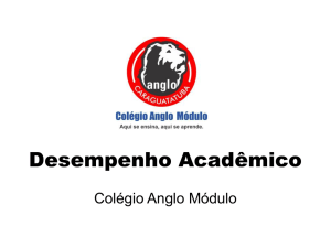 Desempenho Acadêmico - Colégio Anglo Módulo