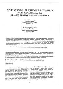 aplicação de um sistema especialista para realização da diálise