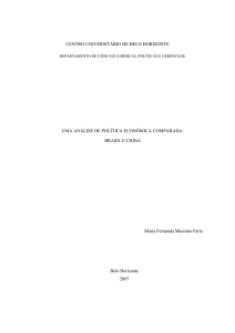 Uma Análise de Política Econômica Comparada: Brasil e China