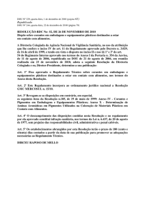 Republicada RESOLUÇÃO-RDC No- 52, DE 26 DE