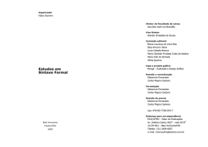 Estudos em Sintaxe Formal