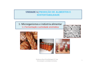 1- Microrganismos e indústria alimentar