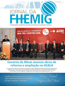 Governo de Minas anuncia obras de reforma e ampliação no HGBJA