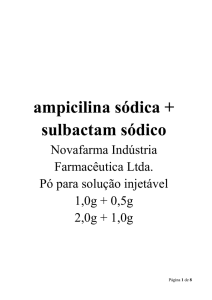Bula ampicilina sodica + sulbactam sodico Paciente