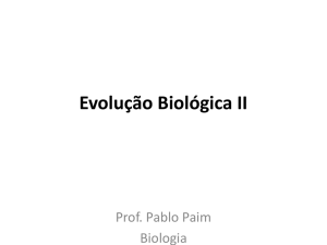 evolução biológica ii