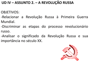 a revolução russa
