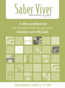 A &eacute;tica profissional no atendimento &agrave;s pessoas vivendo com HIV
