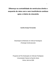 Diferença na contratilidade de ventrículos direito e esquerdo de