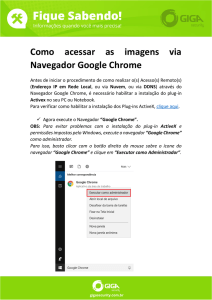 Como acessar as imagens via Navegador Google