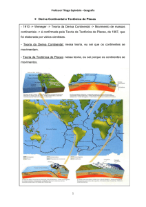 Deriva Continental e Tectônica de Placas - 1910