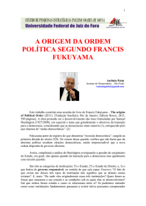 a origem da ordem política segundo francis fukuyama