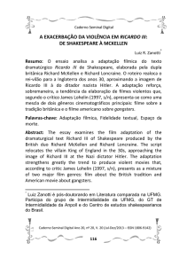 a exacerbação da violência em ricardo iii: de shakespeare à