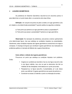 31 4 LUGARES GEOMÉTRICOS Os problemas em Desenho