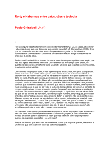 Rorty e Habermas: entre gatos, cães e teologia