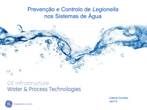Metodologias de prevenção e combate de Legionella em