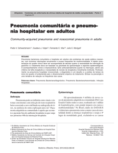 Pneumonia comunitária e pneumonia hospitalar