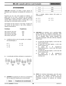 BC.13: Ligação gênica e permutação BIOLOGIA ATIVIDADES