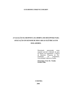 avaliação da resposta da bobina de rogowski para