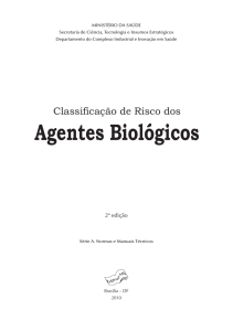 Classificação de Risco dos Agentes Biológicos - IQ-USP