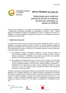 NOTA TÉCNICA NT-SCE-02 Metodologia para auditorias periódicas