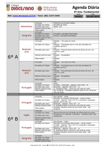 Agenda Diária 6º A 6º B