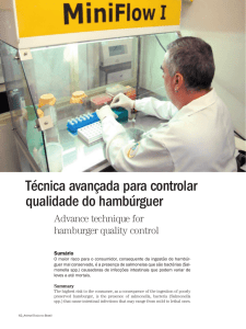 Tecnologia assegura qualidade do hambúrguer