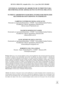 46 ESTUDOS DA MARCHA DE ABSORÇÃO DE NUTRIENTES