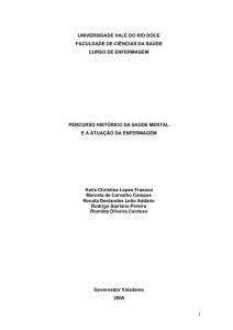 1 universidade vale do rio doce faculdade de ciências da saúde