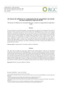 Os fatores de influência no comportamento do consumidor: um