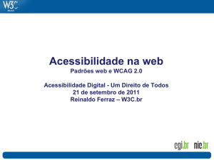 Acessibilidade na web