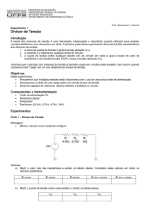Divisor de Tensão - Engenharia Eletrica