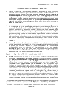 Metabolismo do azoto dos aminoácidos e ciclo da ureia