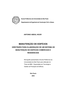 manutenção de edifícios - Poli