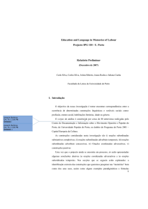 Relatório Preliminar - IPG 118 - Departamento de Ciência de