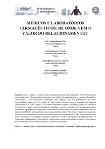 médicos e laboratórios farmacêuticos: de onde vem o valor