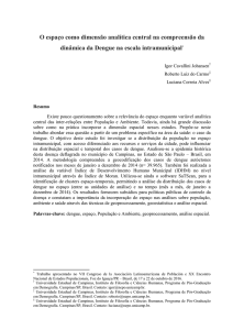 O espaço como dimensão analítica central na compreensão da