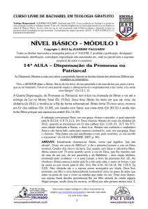 BÁSICO - Mód I - 14ª AULA - Dispensação da Promessa