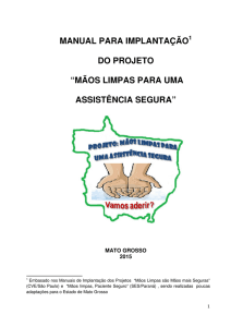 Manual do Projeto HMMT - Secretaria de Estado de Saúde de Mato